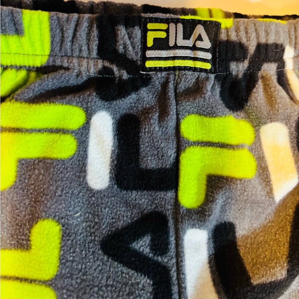 Fila Kids Pajama Bottoms - Black, White, and Yellow